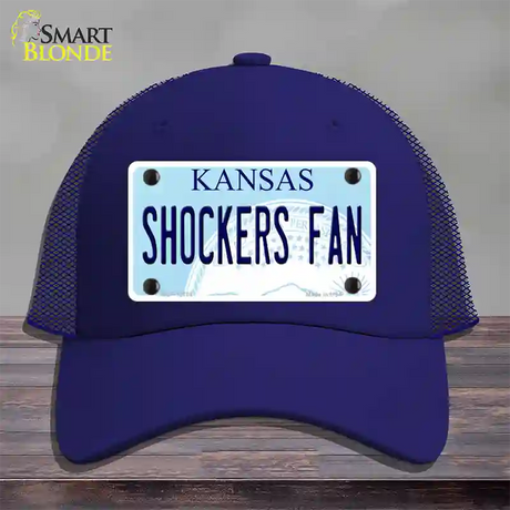 Shockers Fan Novelty License Plate Hat Tag Mesh / Royal Blue