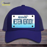 Western Kentucky Novelty License Plate Hat Tag Mesh / Royal Blue