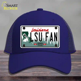 LSU Fan Novelty License Plate Hat Tag Mesh / Royal Blue