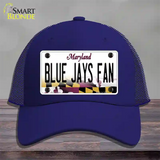 Blue Jays Fan Novelty License Plate Hat Mesh / Royal Blue