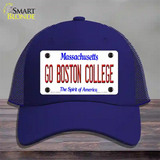 Go Boston College Novelty License Plate Hat Mesh / Royal Blue