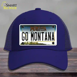 Go Montana Novelty License Plate Hat Mesh / Royal Blue