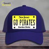 Go Pirates Novelty License Plate Hat Mesh / Royal Blue