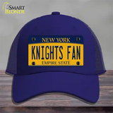 Black Knights Fan Novelty License Plate Hat Mesh / Royal Blue