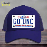 Go Univ North Carolina Novelty License Plate Hat Mesh / Royal Blue