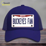 Buckeyes Fan Novelty License Plate Hat Mesh / Royal Blue