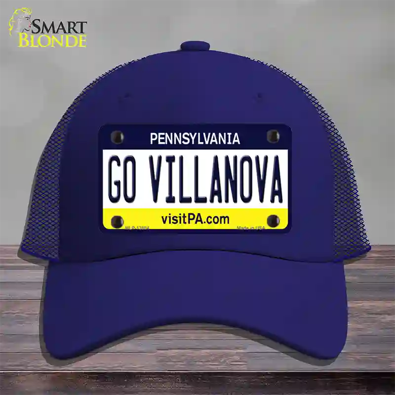 Go Villanova Novelty License Plate Hat Mesh / Royal Blue