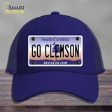 Go Clemson Novelty License Plate Hat Mesh / Royal Blue