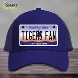 South Carolina Plate Tigers Fan Novelty License Plate Hat Mesh / Royal Blue