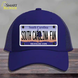 South Carolina Fan Novelty License Plate Hat Mesh / Royal Blue