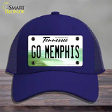 Go Memphis Novelty License Plate Hat Mesh / Royal Blue