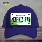 Memphis Fan Novelty License Plate Hat Mesh / Royal Blue