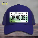 Commodores Novelty License Plate Hat Mesh / Royal Blue