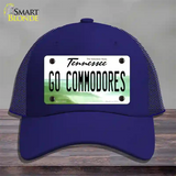 Go Commodores Novelty License Plate Hat Mesh / Royal Blue