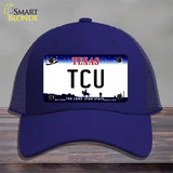 TCU Novelty License Plate Hat Mesh / Royal Blue