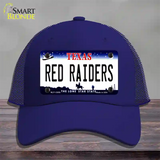 Red Raiders Novelty License Plate Hat Mesh / Royal Blue