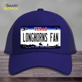 Longhorns Fan Novelty License Plate Hat Mesh / Royal Blue