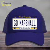 Go Marshall Novelty License Plate Hat Mesh / Royal Blue