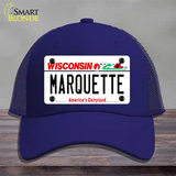 Marquette Novelty License Plate Hat Mesh / Royal Blue