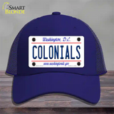 Colonials Novelty License Plate Hat Mesh / Royal Blue