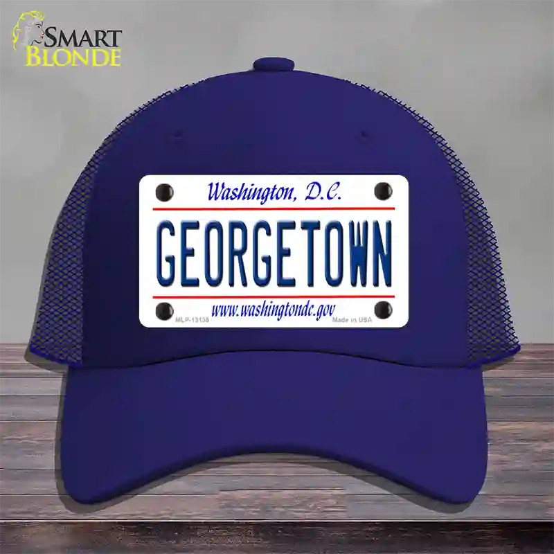 Georgetown Novelty License Plate Hat Mesh / Royal Blue