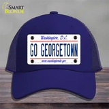 Go Georgetown Novelty License Plate Hat Mesh / Royal Blue