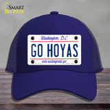 Go Hoyas Novelty License Plate Hat Mesh / Royal Blue