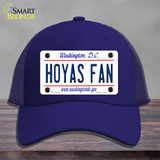 Hoyas Fan Novelty License Plate Hat Mesh / Royal Blue