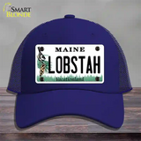 Lobstah Maine Novelty License Plate Hat Mesh / Royal Blue