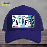 Packers Strip Art Novelty License Plate Hat Tag Mesh / Royal Blue