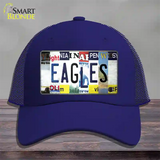 Eagles Strip Art Novelty License Plate Hat Tag Mesh / Royal Blue