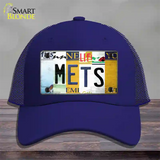 Mets Strip Art Novelty License Plate Hat Tag Mesh / Royal Blue