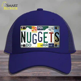 Nuggets Strip Art Novelty License Plate Hat Tag Mesh / Royal Blue