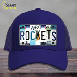 Rockets Strip Art Novelty License Plate Hat Tag Mesh / Royal Blue