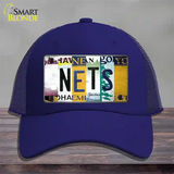 Nets Strip Art Novelty License Plate Hat Tag Mesh / Royal Blue