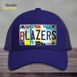 Blazers Strip Art Novelty License Plate Hat Tag Mesh / Royal Blue