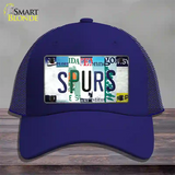 Spurs Strip Art Novelty License Plate Hat Tag Mesh / Royal Blue