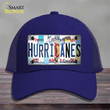 Hurricanes Strip Art Novelty License Plate Hat Tag Mesh / Royal Blue