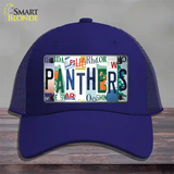 Panthers Hockey Strip Art Novelty License Plate Hat Tag Mesh / Royal Blue