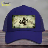 Sagittarius Zodiac Novelty License Plate Hat Mesh / Royal Blue