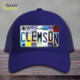 Clemson Strip Art Novelty License Plate Hat Tag Mesh / Royal Blue