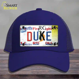 Duke Strip Art Novelty License Plate Hat Tag Mesh / Royal Blue