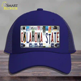 Oklahoma State Strip Art Novelty License Plate Hat Tag Mesh / Royal Blue