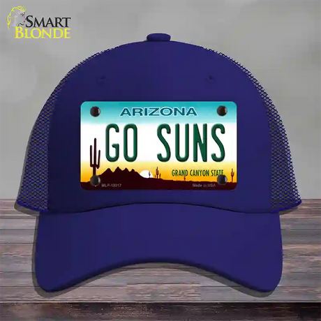 Go Suns Novelty License Plate Hat Tag Mesh / Royal Blue