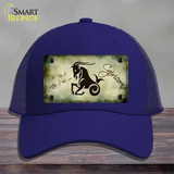 Capricorn Zodiac Novelty License Plate Hat Mesh / Royal Blue