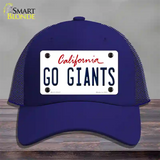 Go Giants Novelty License Plate Hat Tag Mesh / Royal Blue