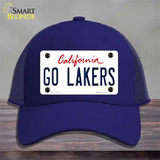 Go Lakers Novelty License Plate Hat Tag Mesh / Royal Blue