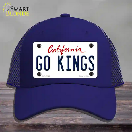 Go Kings California Novelty License Plate Hat Tag Mesh / Royal Blue