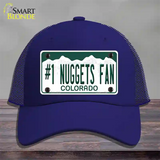 Number 1 Nuggets Fan Novelty License Plate Hat Tag Mesh / Royal Blue