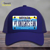 Number 1 Golden Knights Fan Novelty License Plate Hat Tag Mesh / Royal Blue